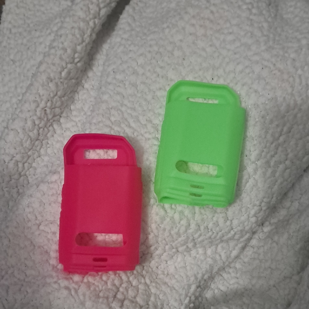 Rapid Radio Walkie Talkie Dual Pack Silicone Phone Cases - Pink and Green